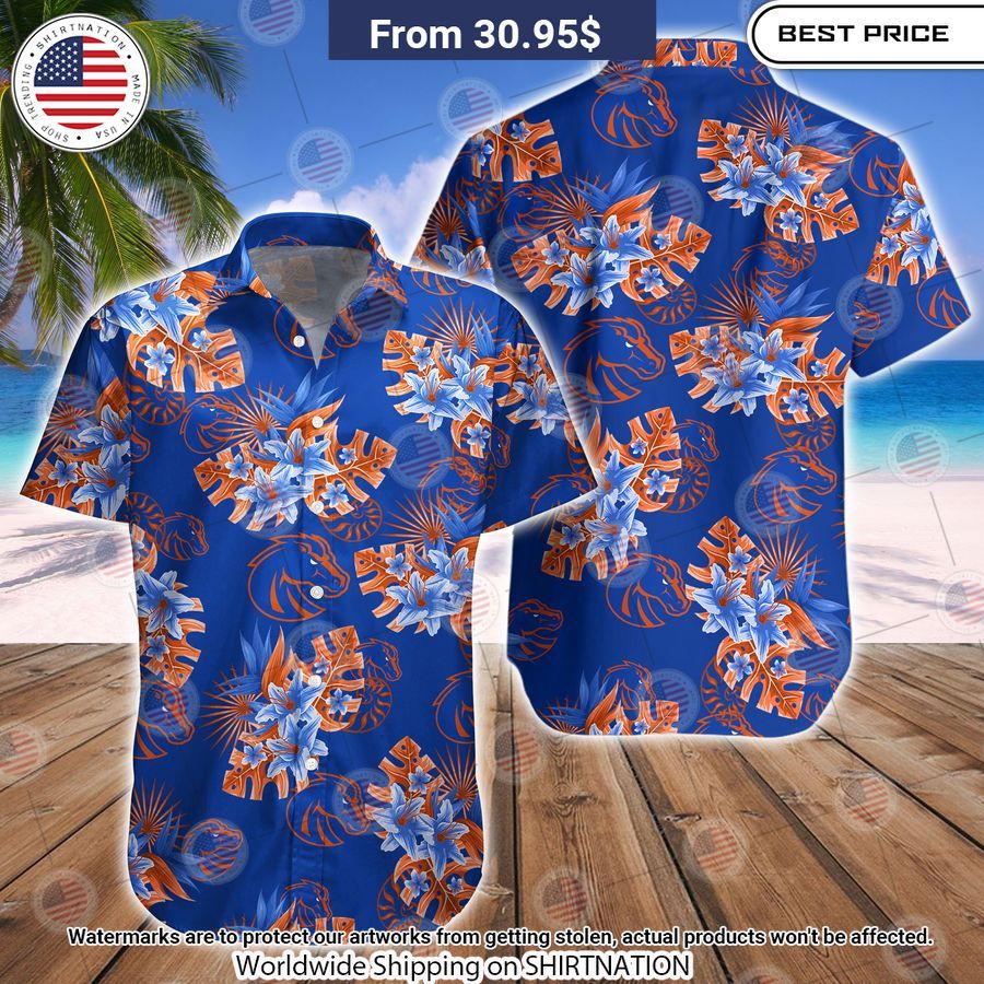 Boise State Broncos Tide Football Hawaiian Shirt Nice shot bro