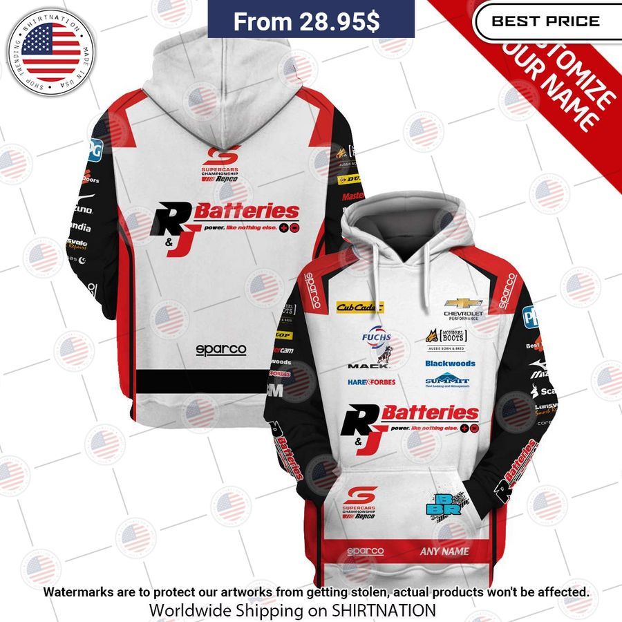 Brad Jones Racing R&J Batteries New Holland ToolPro CUSTOM Hoodie Damn good