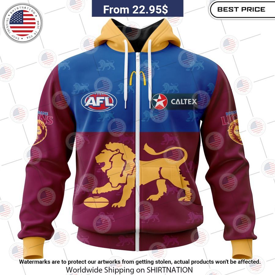 Brisbane Lions Home Custom Shirt Rocking picture