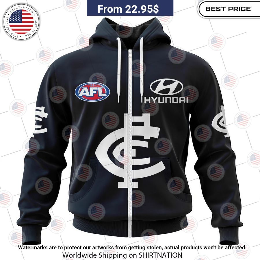 Carlton Football Club Home Custom Shirt Amazing Pic