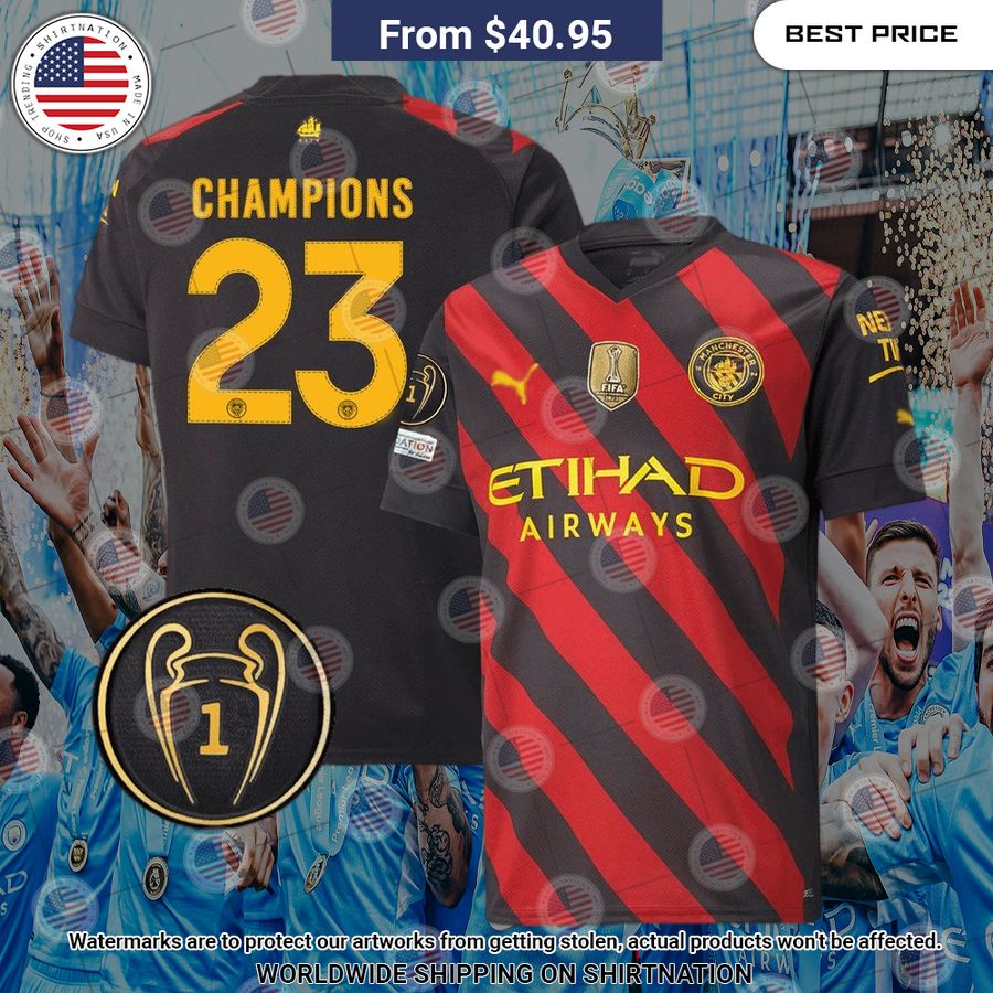 Champions 23 Manchester City Away Football Jersey Good one dear