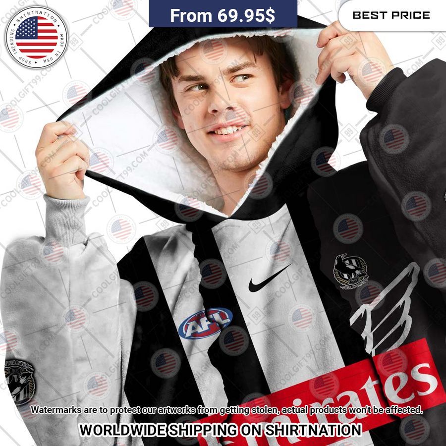 Collingwood Magpies Mix Hoodie Blanket I am in love with your dress