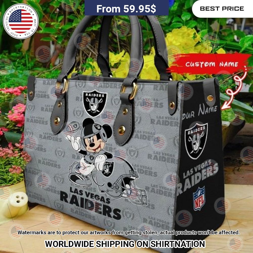 Custom Las Vegas Raiders Leather Handbag You look so healthy and fit