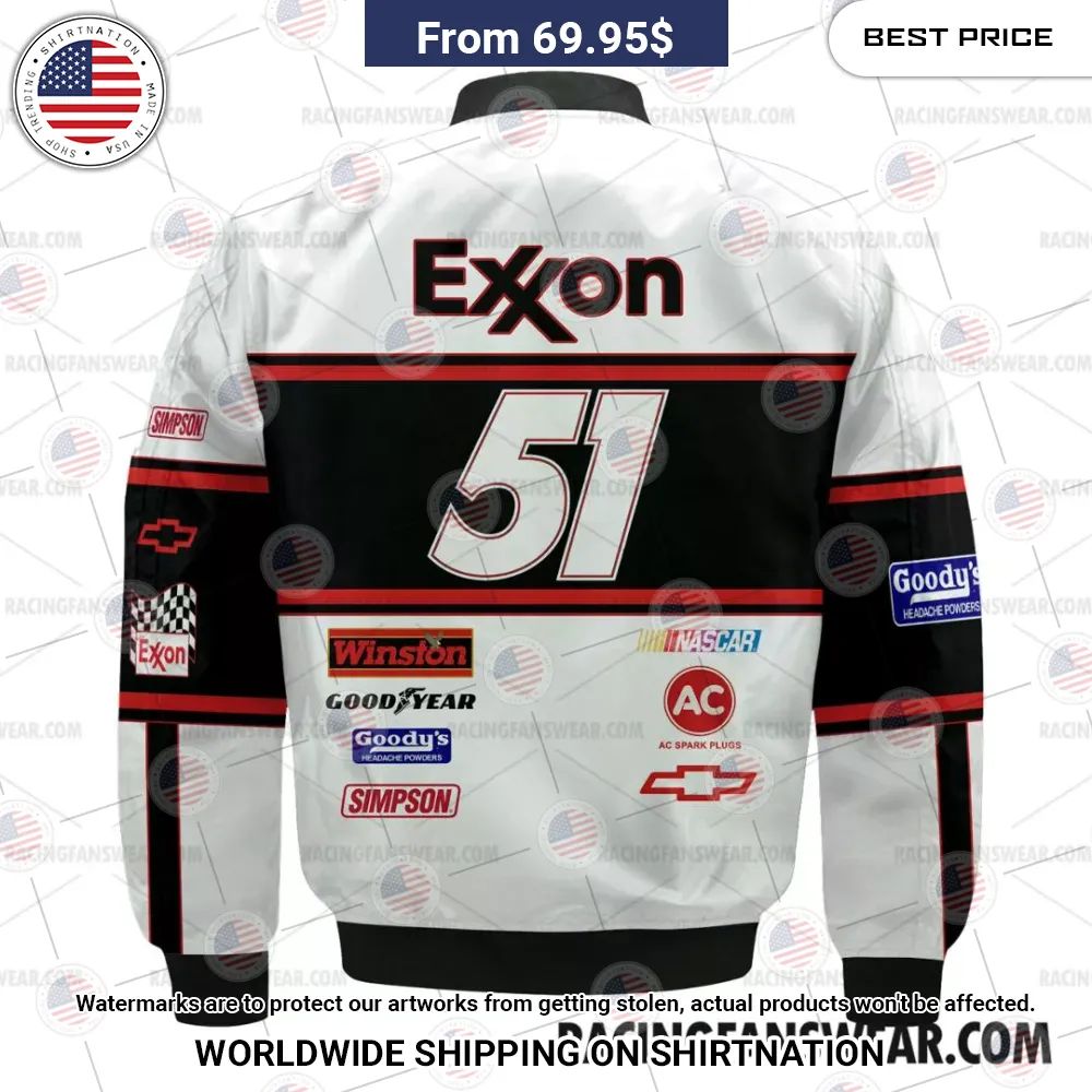 Days of Thunder Exxon Nascar Film Racing Bomber Jacket Amazing Pic