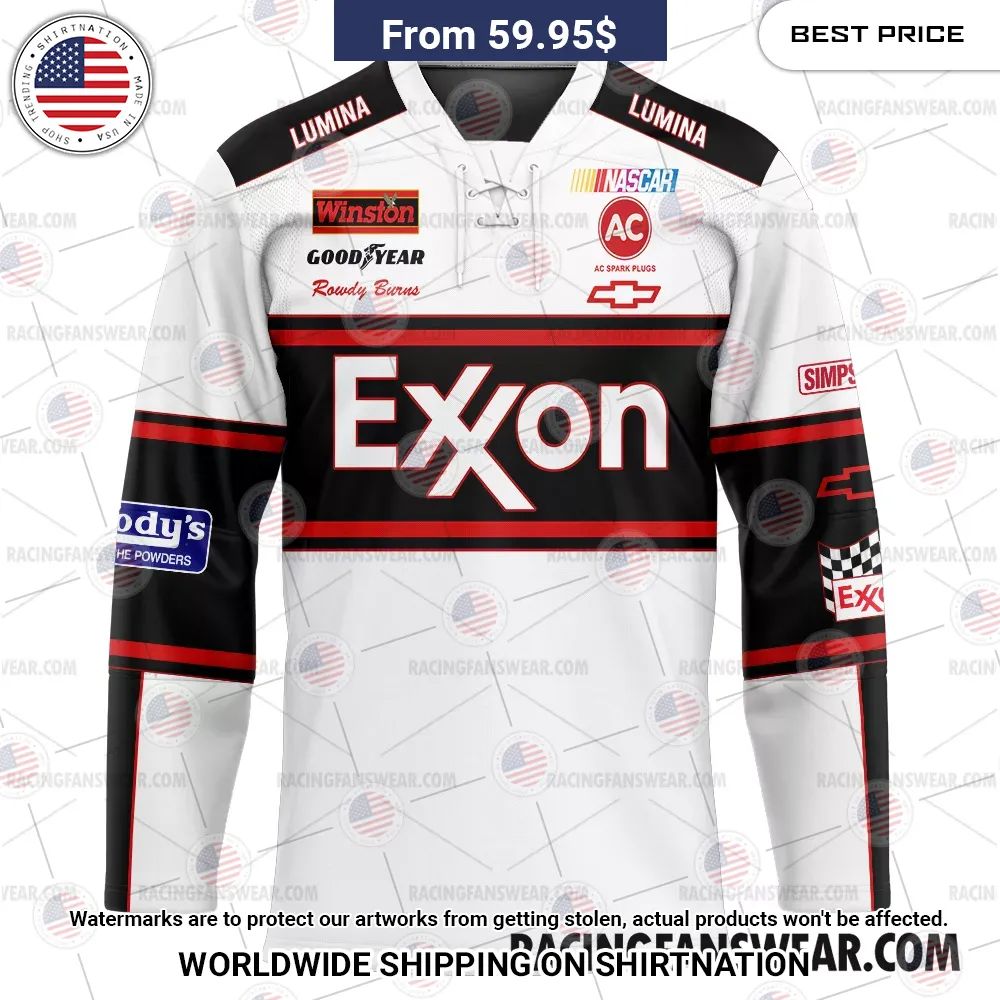 Days of Thunder Exxon Nascar Film Racing Hockey Jersey Mesmerising