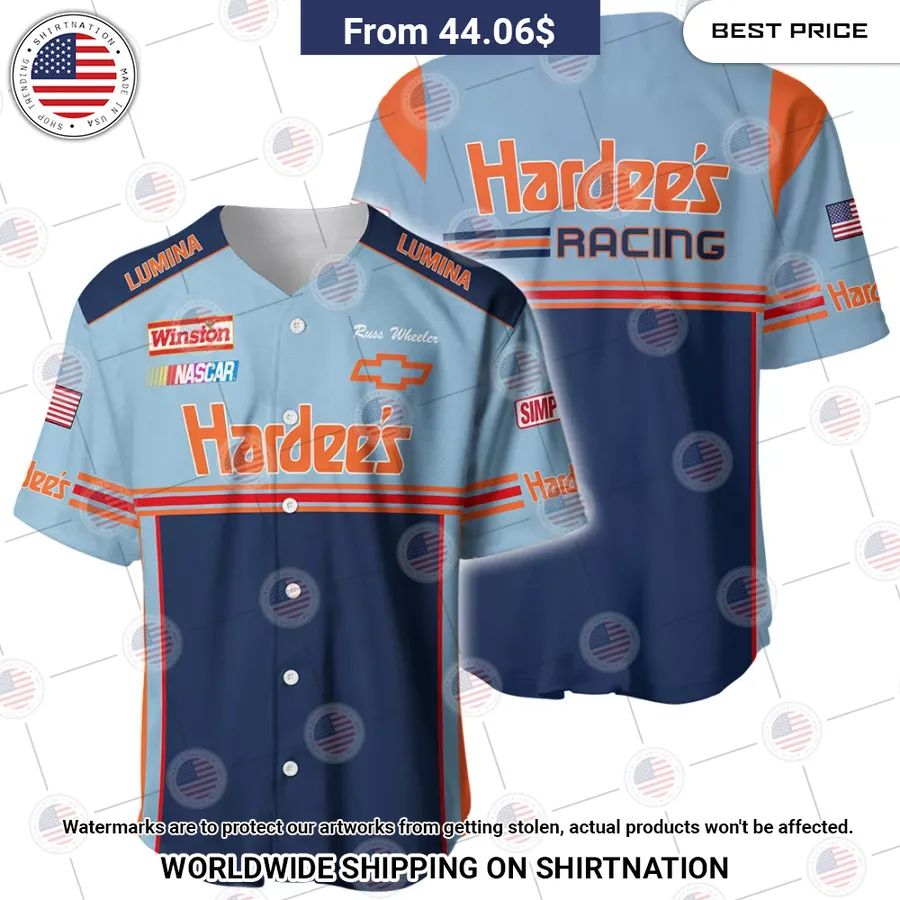 days of thunder hardees nascar film racing baseball jersey 1 322.jpg