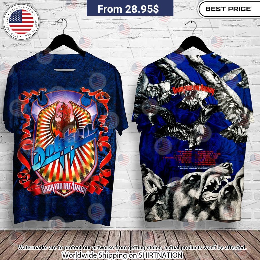 Dokken Band Back forhe Attack Album Shirt Wow, cute pie