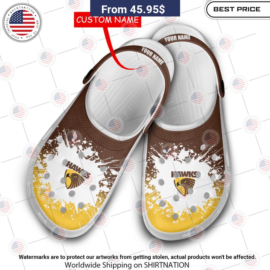 Hawthorn Hawks Crocs Shoes Looking so nice