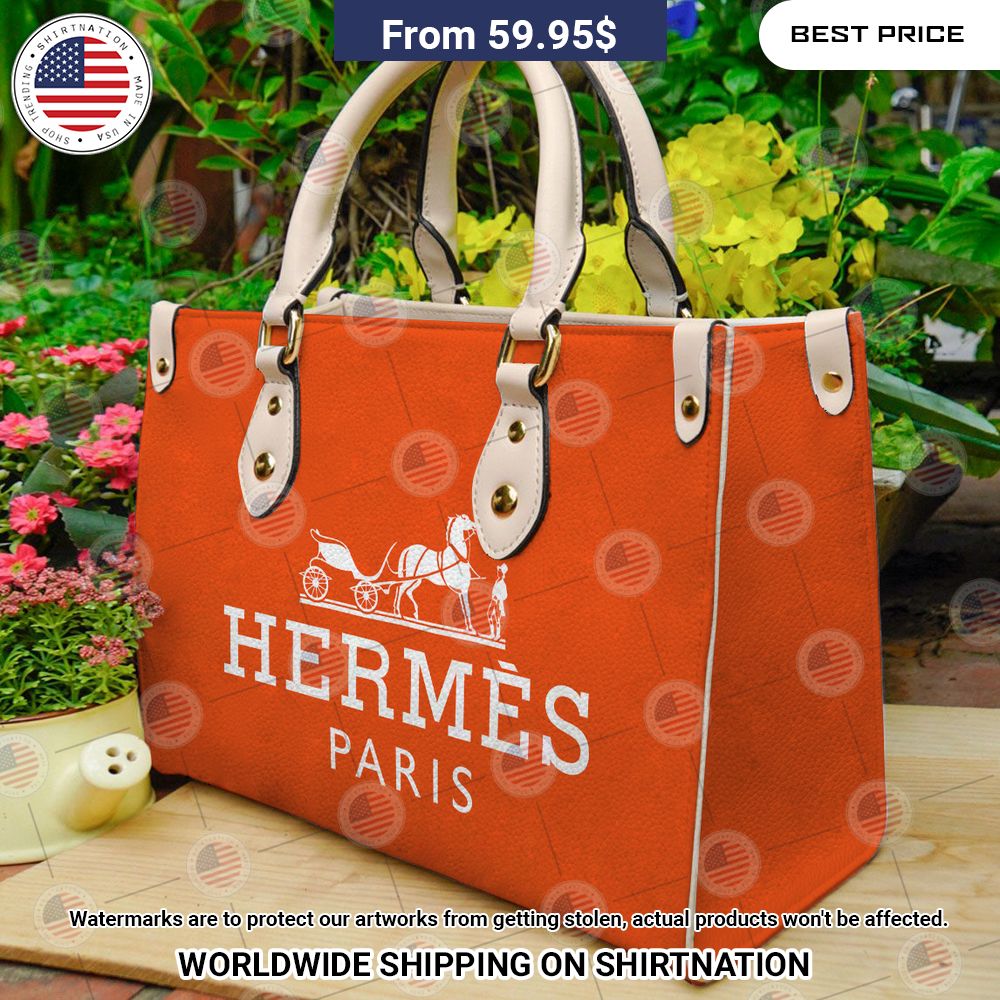 Hermes Paris Leather Handbag You look handsome bro