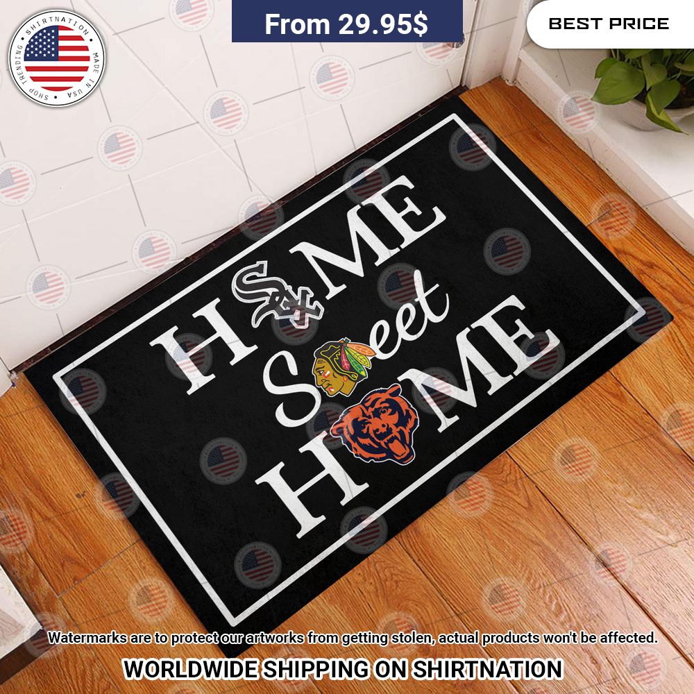 home sweet home chicago white sox chicago blackhawks chicago bears doormat 1 190.jpg