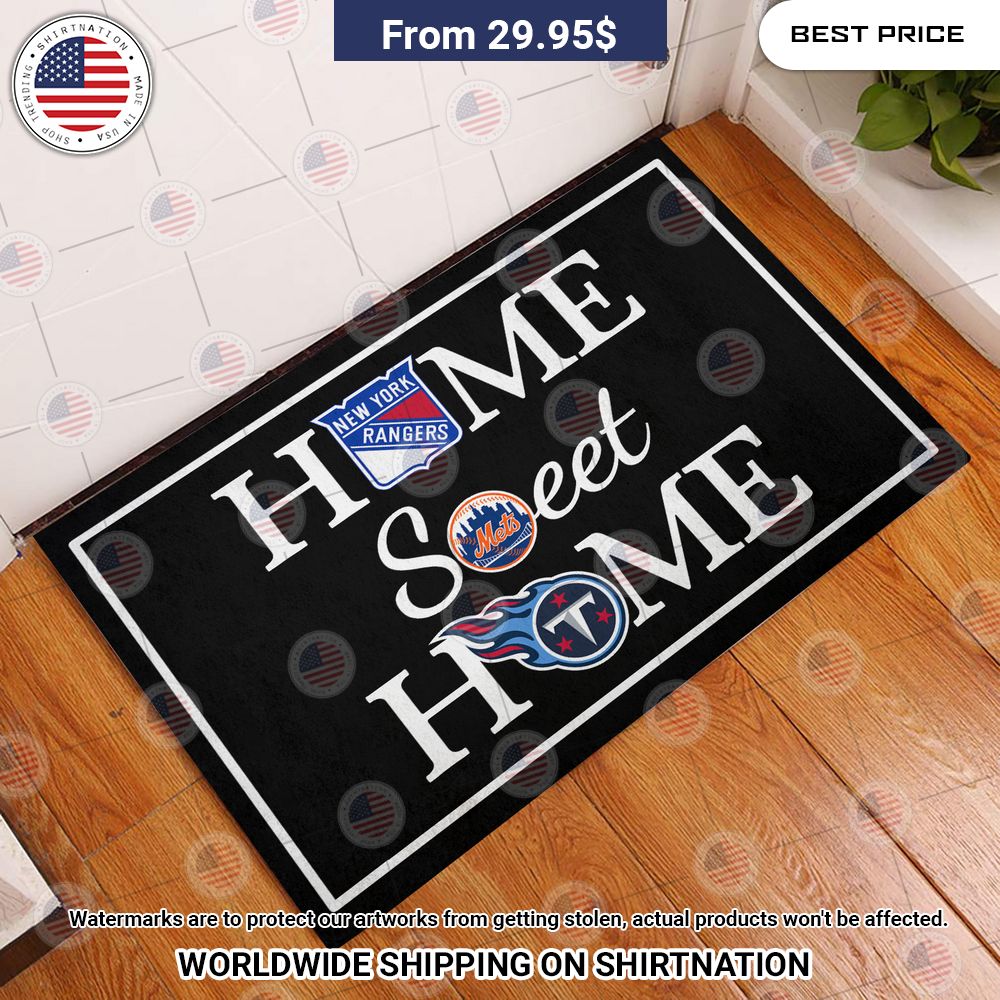 home sweet home new york rangers new york mets tennessee titans doormat 1 99.jpg