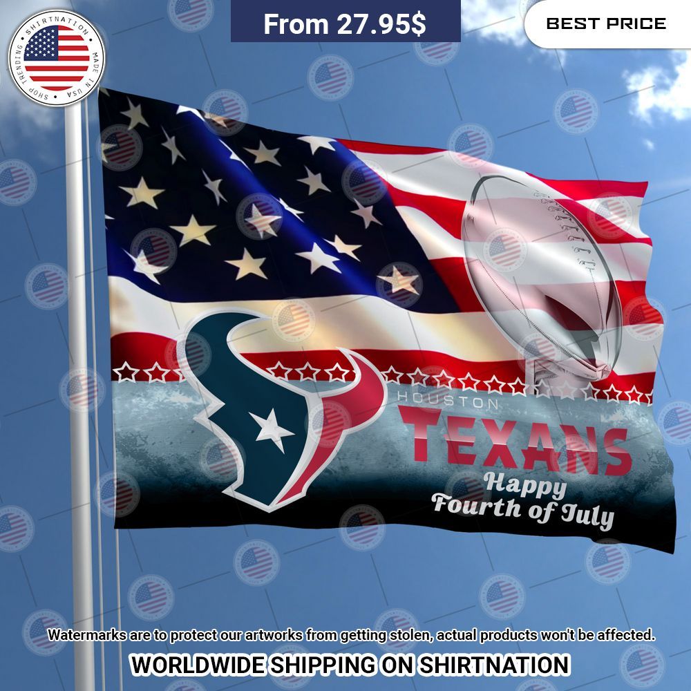 Houston Texans Happy Fourth of July Flag Impressive picture.