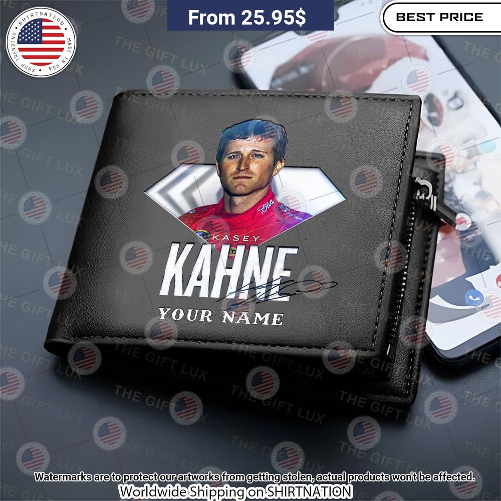 Kasey Kahne Custom Leather Wallet Elegant and sober Pic