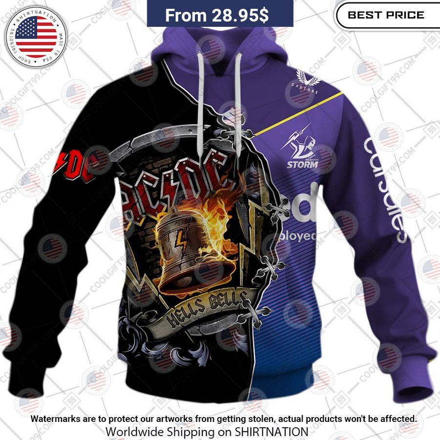 Melbourne Storm ACDC Hells Bells CUSTOM Hoodie You are always best dear