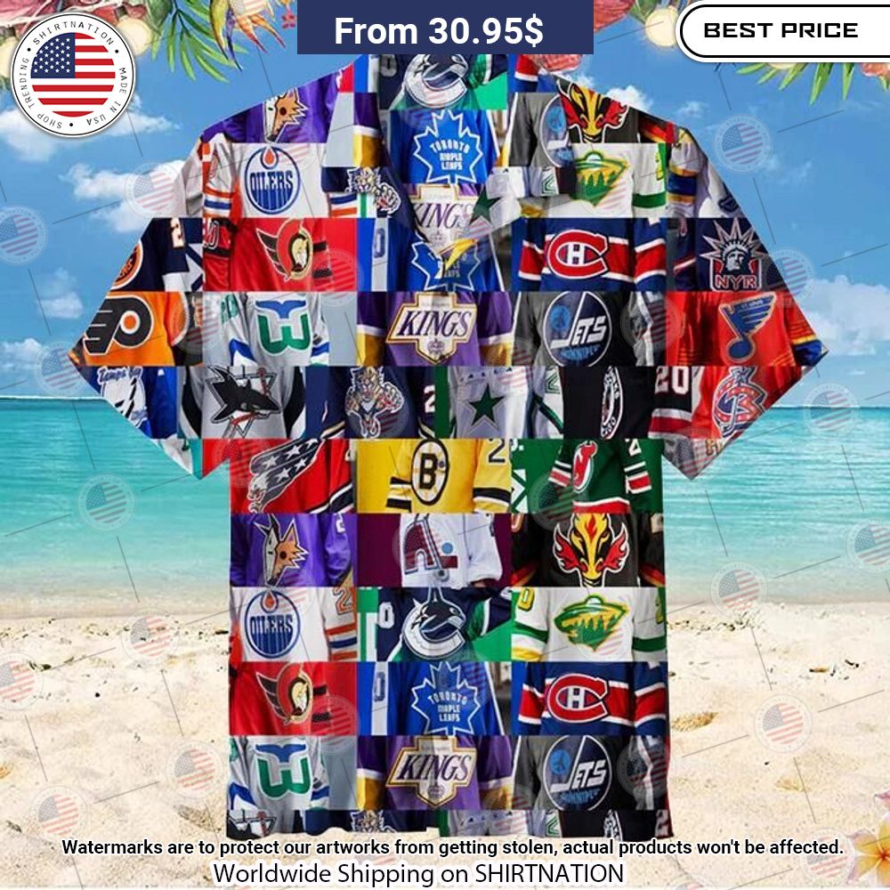 NHL Hockey Team Logo Hawaiian Shirt Nice photo dude