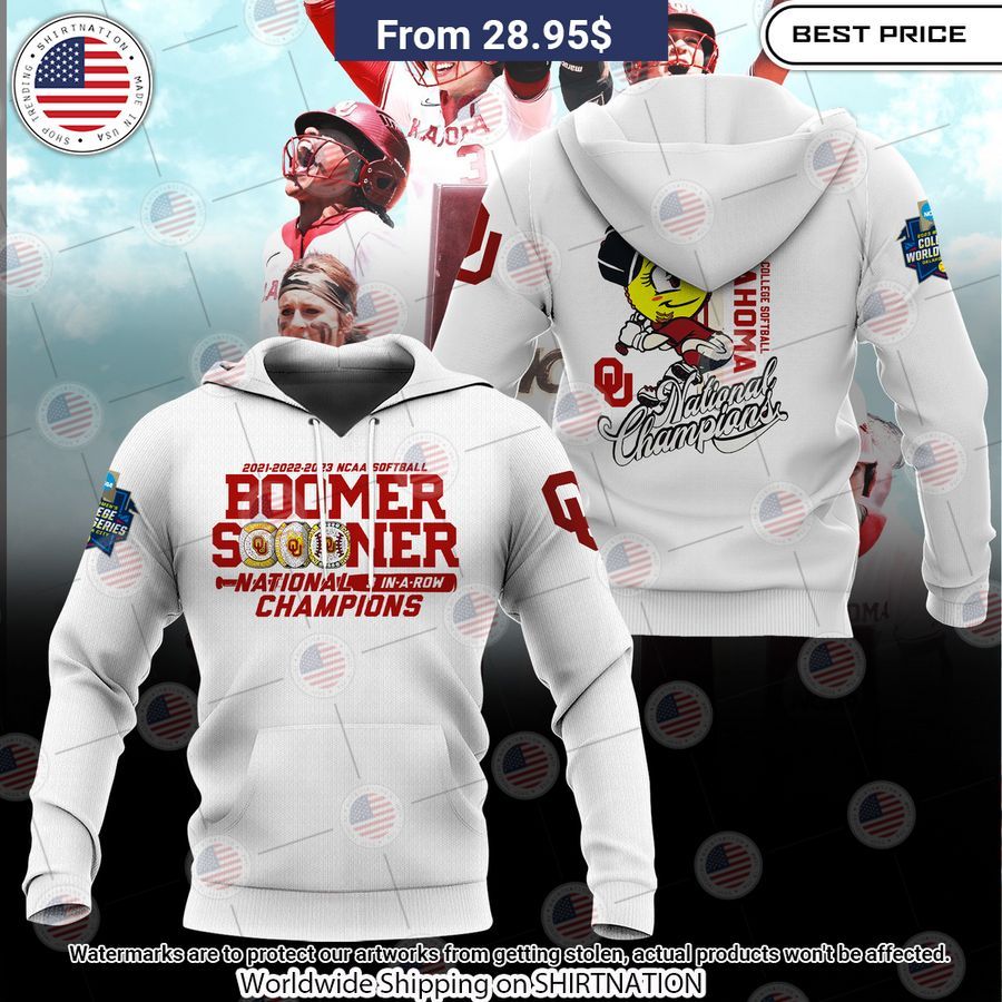 Oklahoma Sooners NCAA College Softball Champions Hoodie Wow! This is gracious