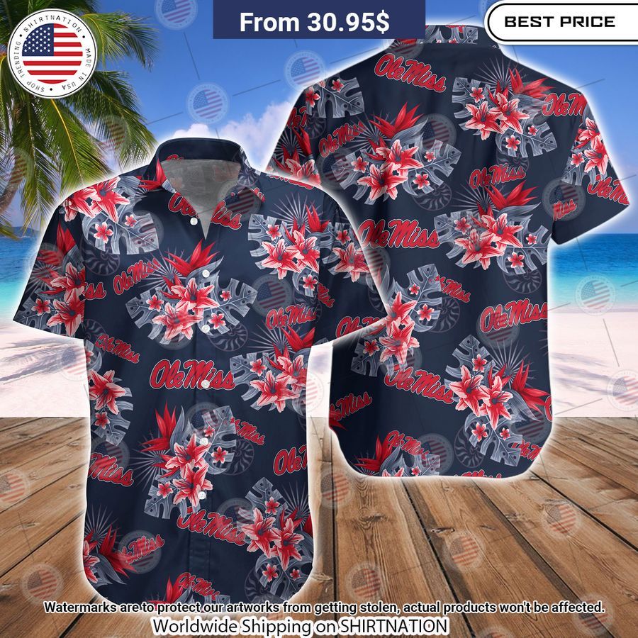 Ole Miss Rebels Tide Football Hawaiian Shirt Mesmerising