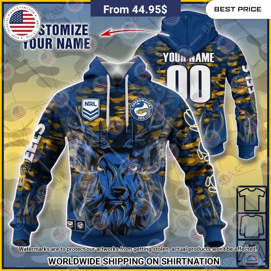 Parramatta Eels Deer Hunting CUSTOM Hoodie Hey! You look amazing dear