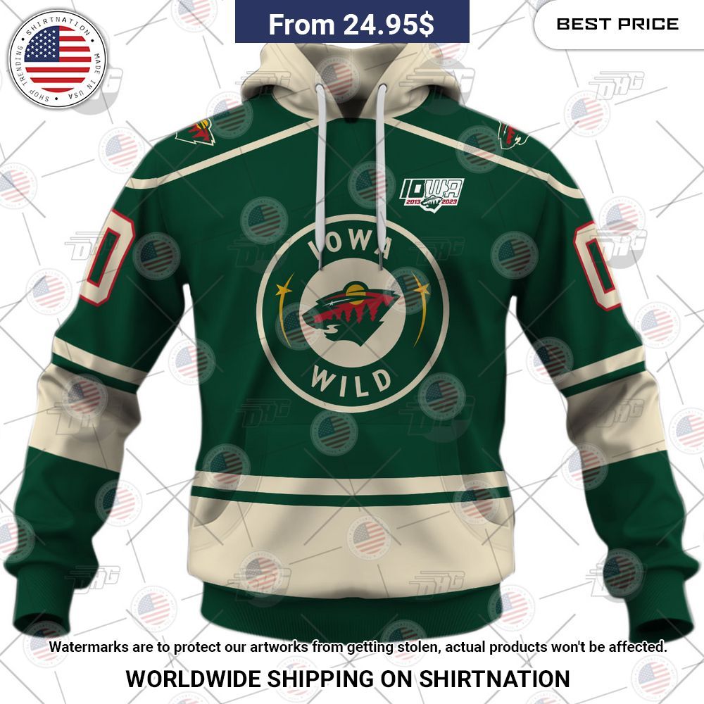 personalized ahl iowa wild 2022 23 premier jersey green shirt 2 888.jpg