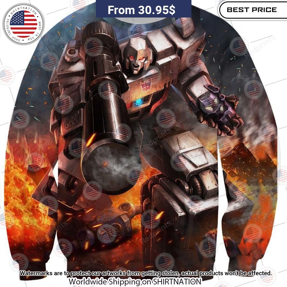 Megatron Transformers Sweatshirt Lovely smile