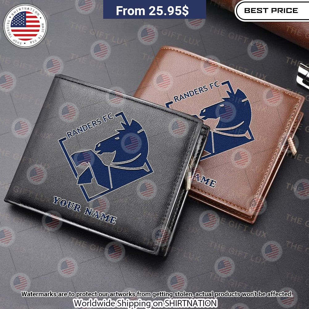 Randers FC Personalized Leather Wallet Generous look