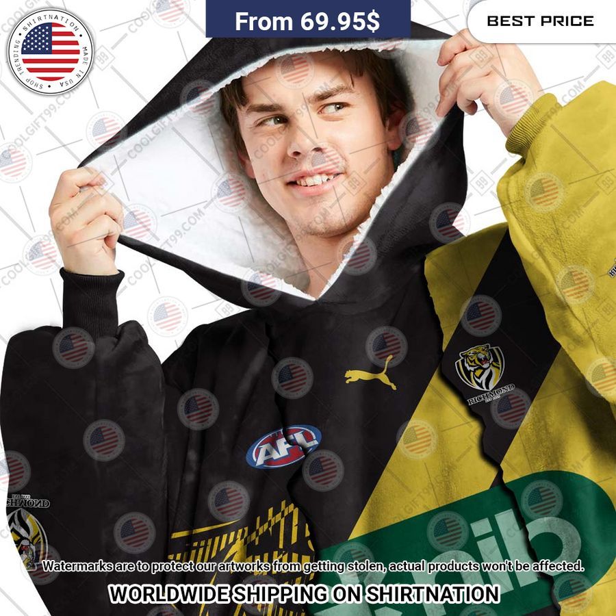 Richmond Tigers Mix Hoodie Blanket You look beautiful forever