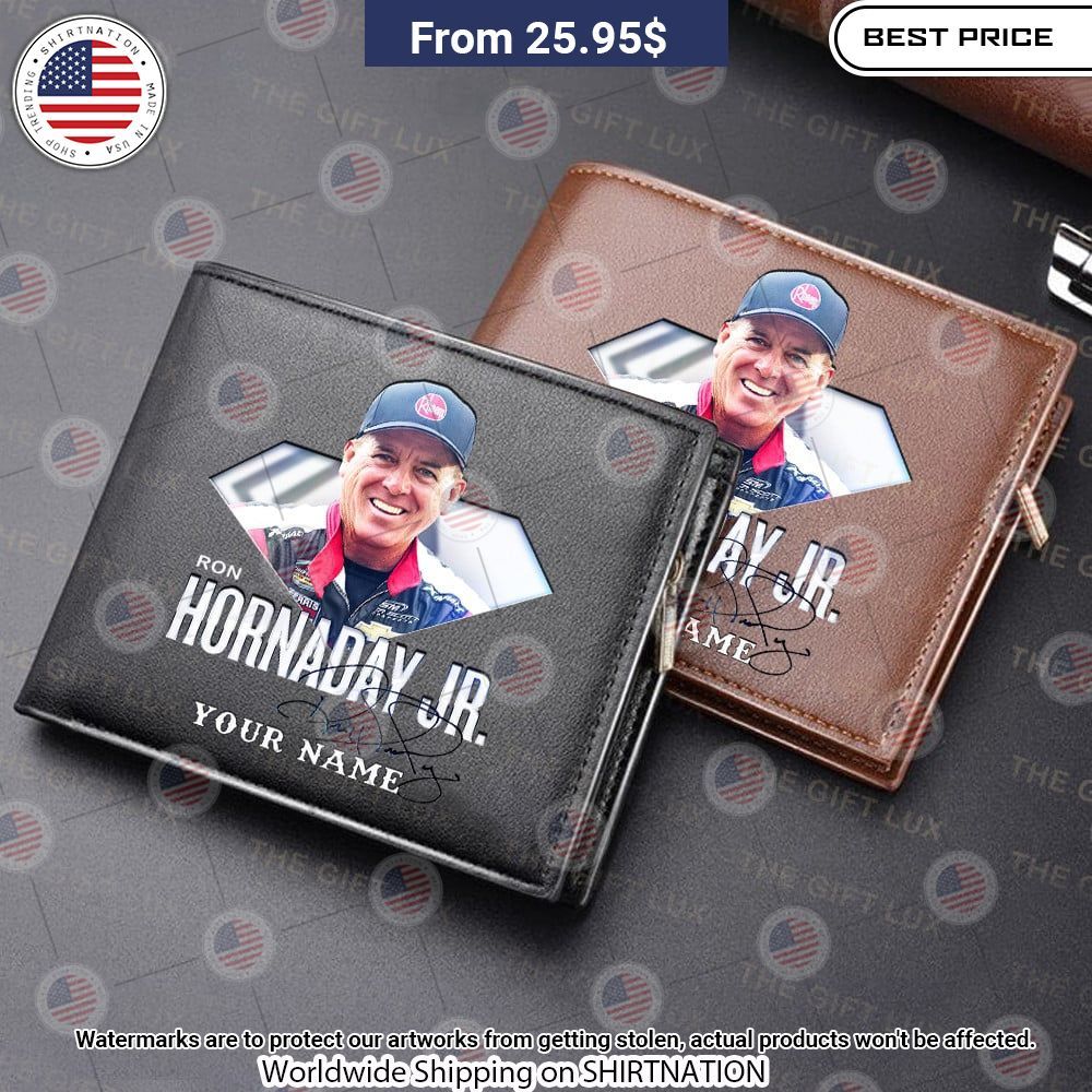 Ron Hornaday Jr. Custom Leather Wallet Rocking picture