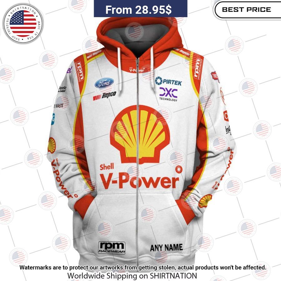 Shell V Power Racing Team CUSTOM Ford Pirtek Repco Hoodie Out of the world