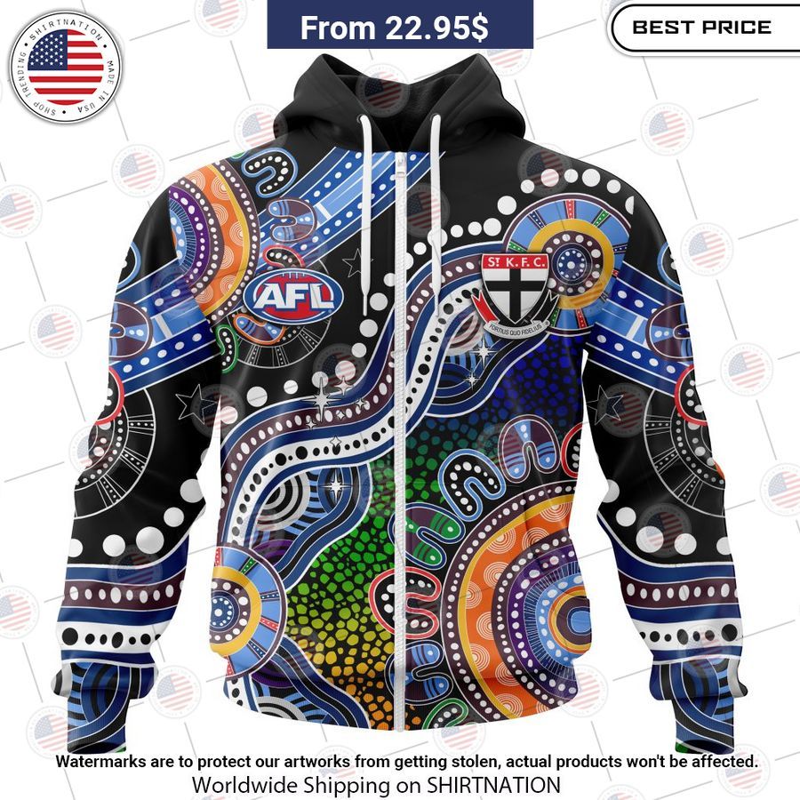 St Kilda Football Club Indigenous Custom Shirt Out of the world