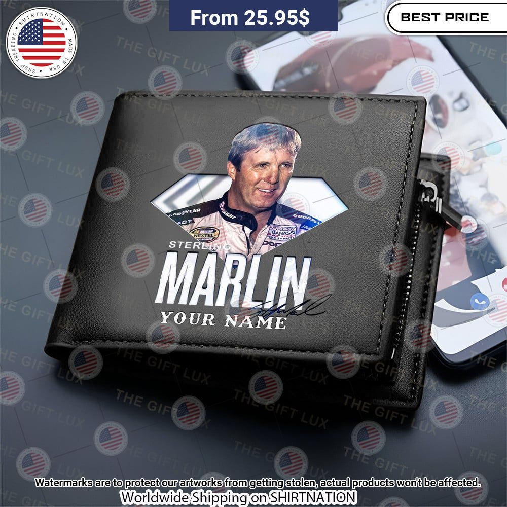 Sterling Marlin Custom Leather Wallet Gang of rockstars