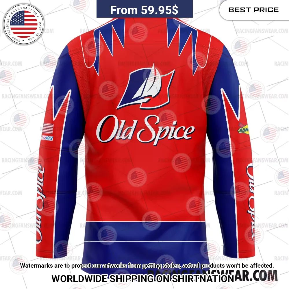 Talladega Nights Nascar Racing Film Old Spice Hockey Jersey Stunning