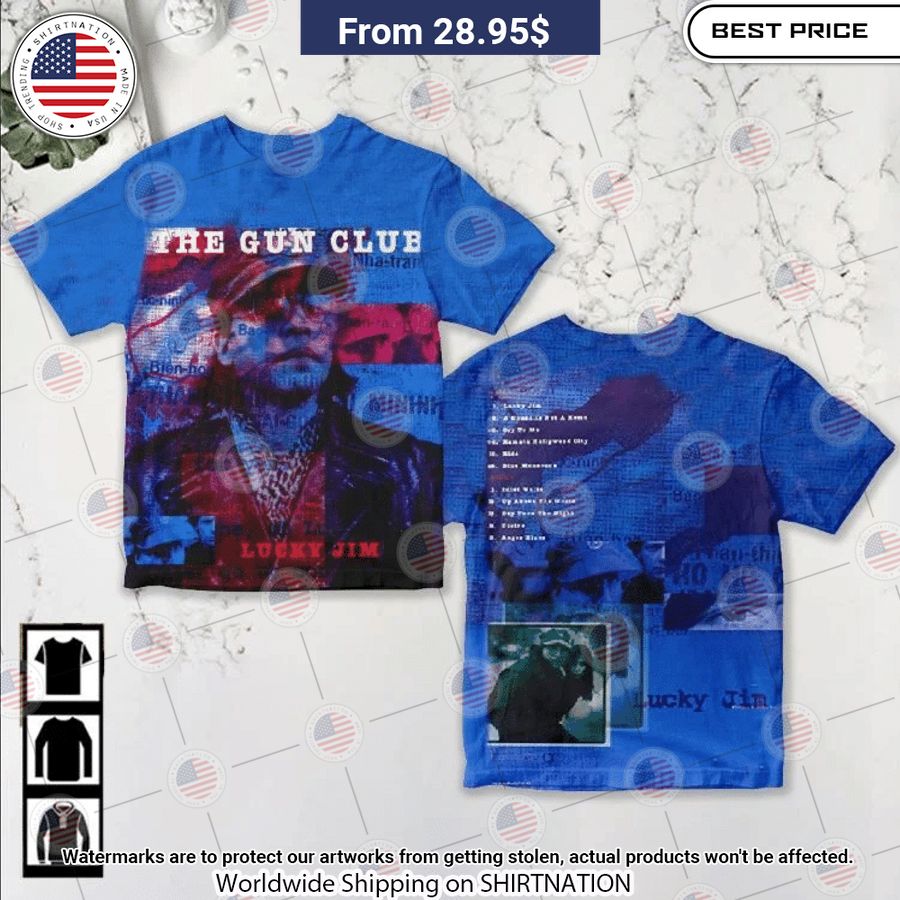 The Gun Club Lucky Jim Album Shirt Oh! You make me reminded of college days