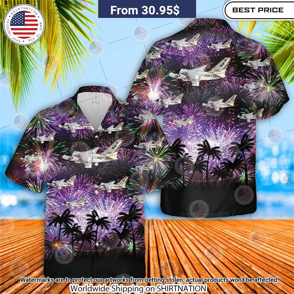 US Navy Lockheed S 3 Viking Of VS 37 US 4th Of July Hawaiian Shirt Coolosm