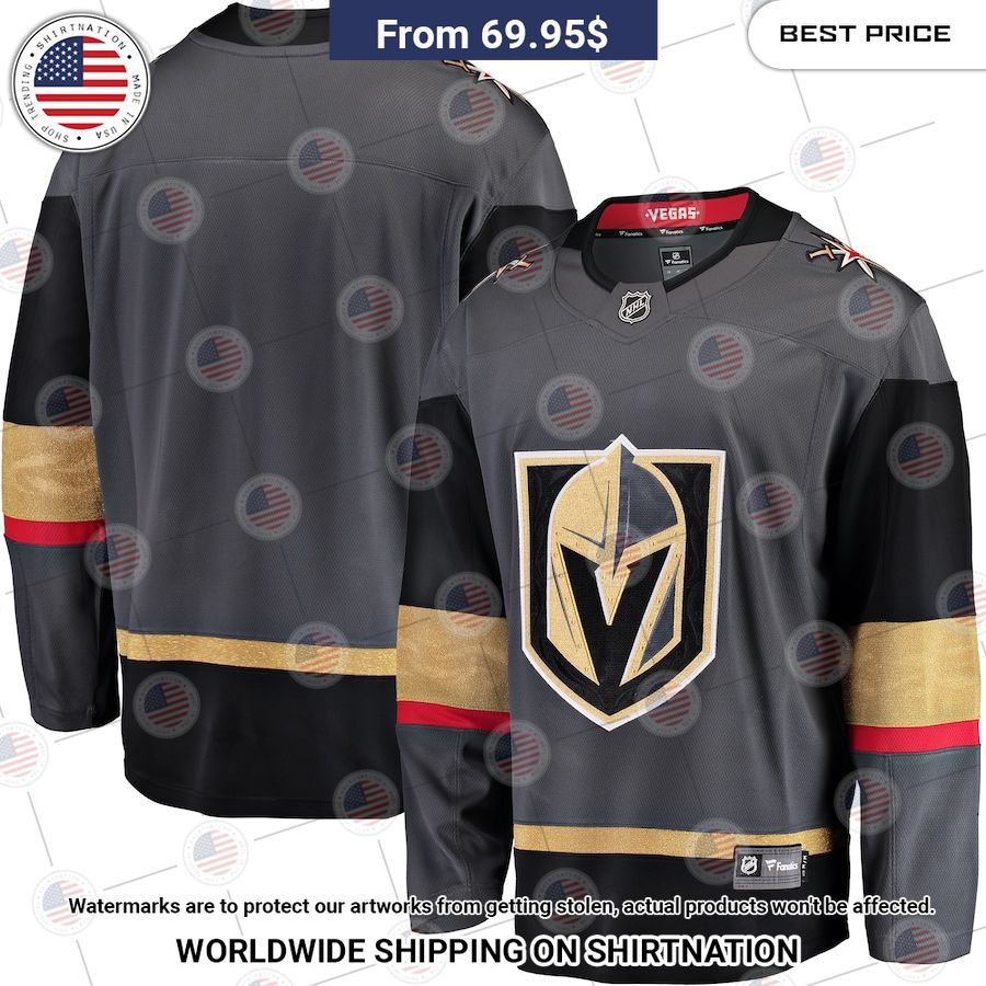 Vegas Golden Knights Alternate Gray Hockey Jersey Nice photo dude