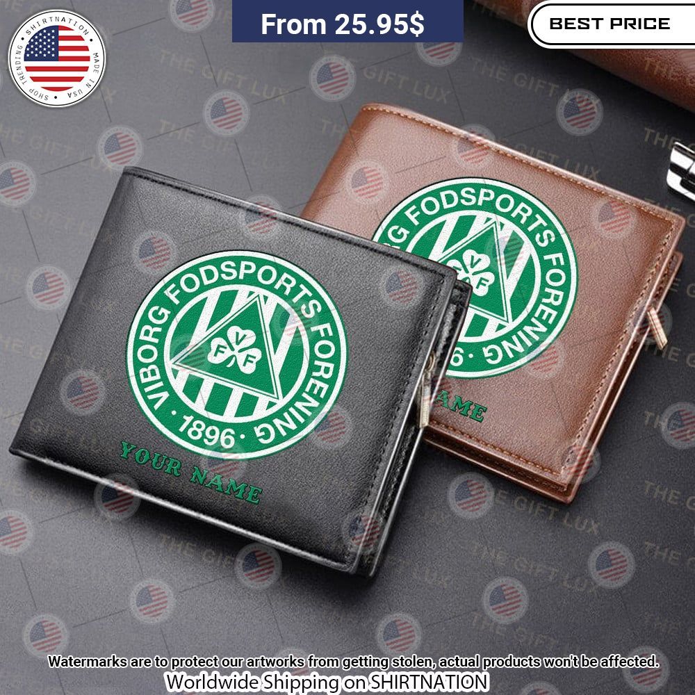 Viborg Fodsports Forening Personalized Leather Wallet Looking so nice