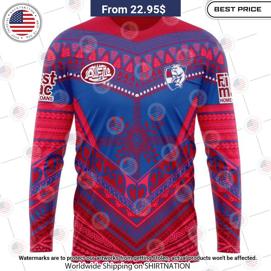 Western Bulldogs Pasifika Custom Shirt This place looks exotic.