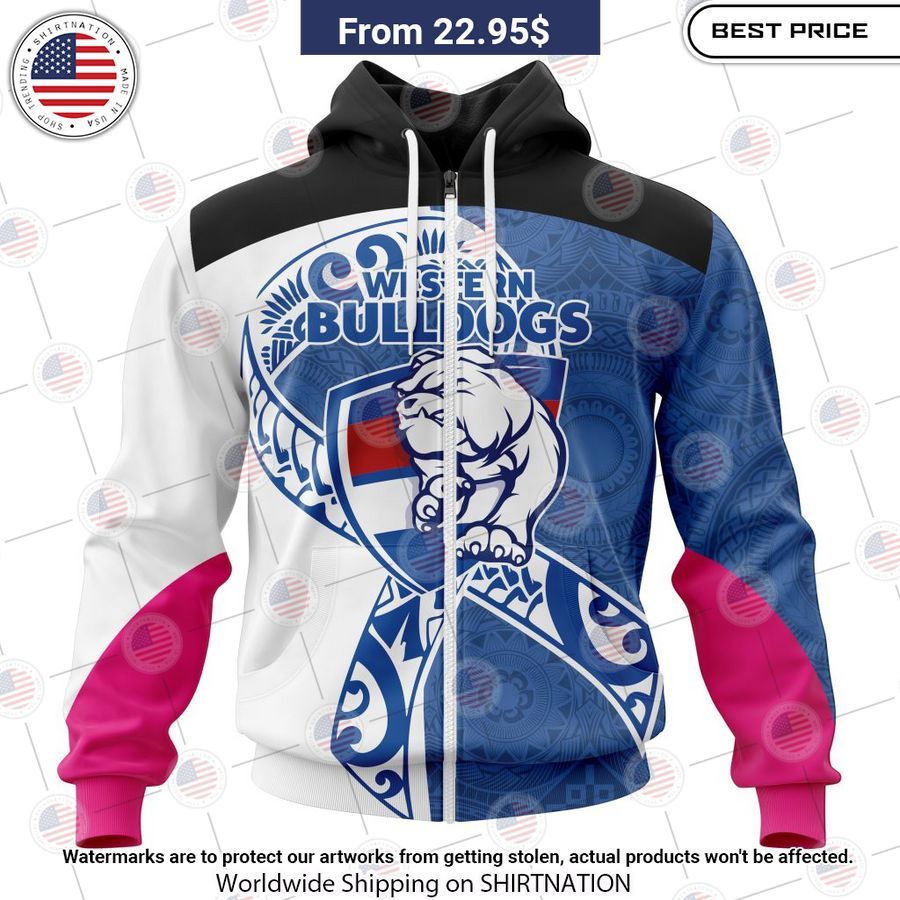 Western Bulldogs Samoa Fight Cancer Custom Shirt Heroine