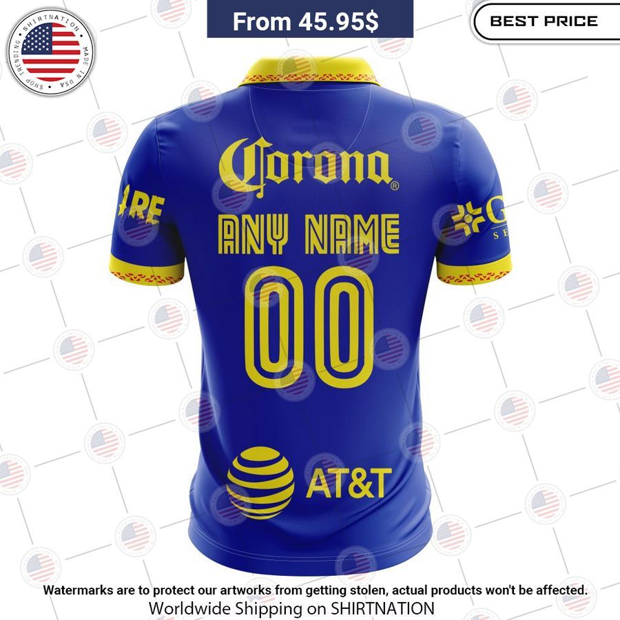 America 2023 2024 Away Liga MX Custom Polo Stunning