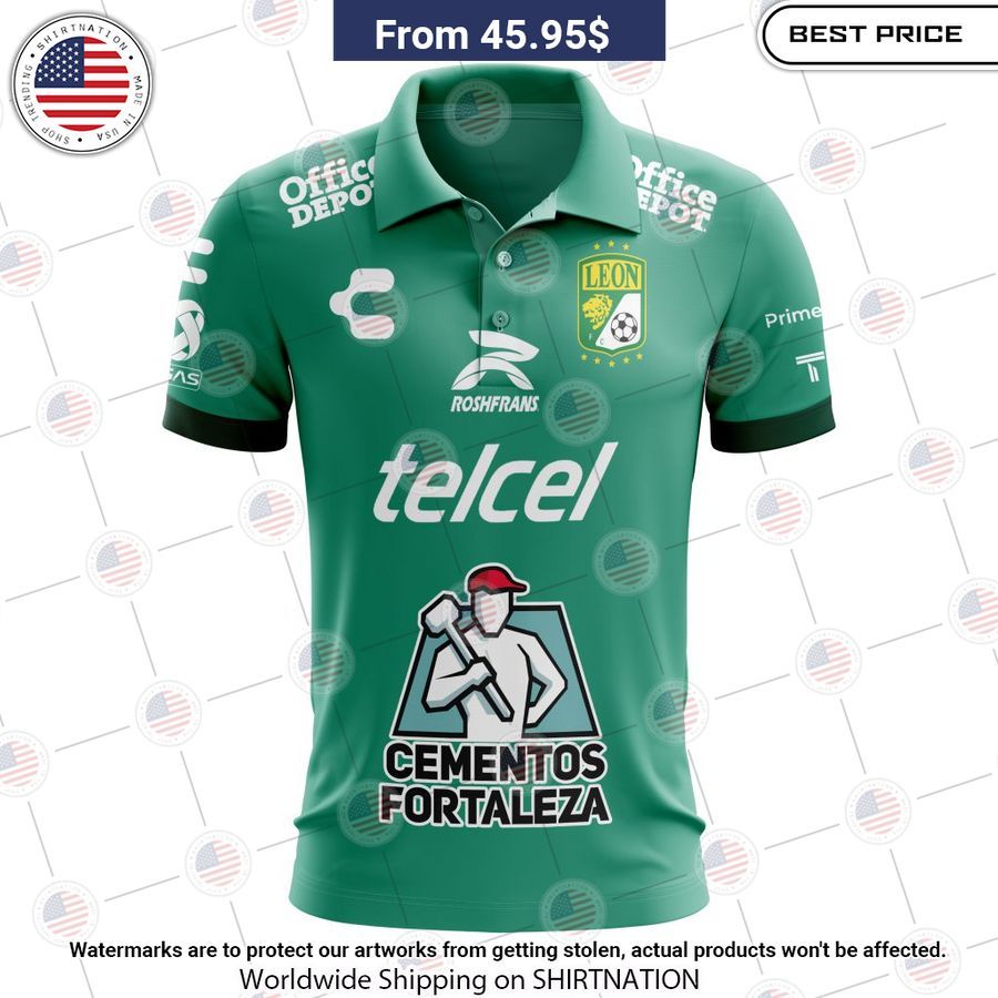 Leon 2023 2024 Home Liga MX Custom Polo Handsome as usual