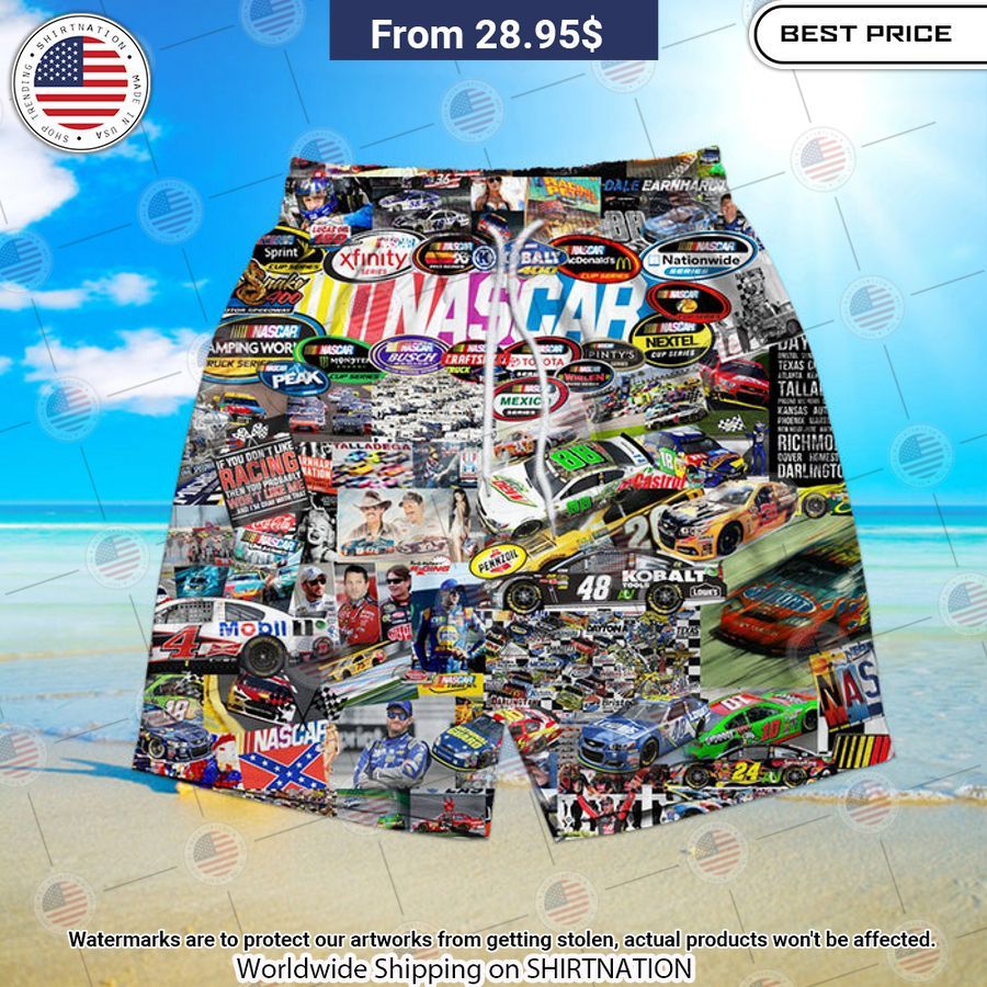 NASCAR Beach Shorts Nice photo dude