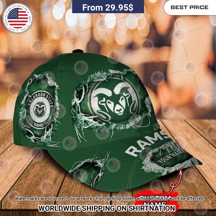 NCAA Colorado State Rams football Custom Cap Rocking picture