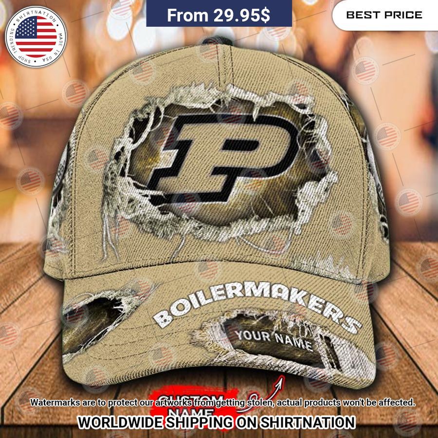 NCAA Purdue Boilermakers Custom Cap Elegant and sober Pic