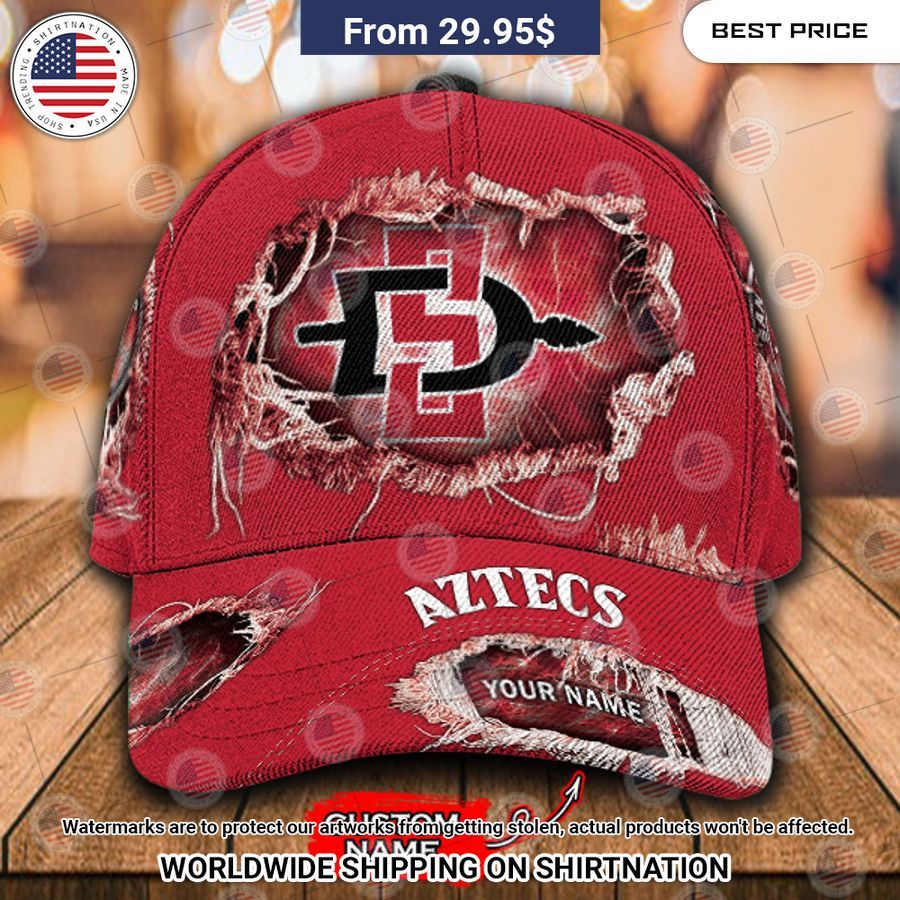 NCAA San Diego State Aztecs Custom Cap Studious look