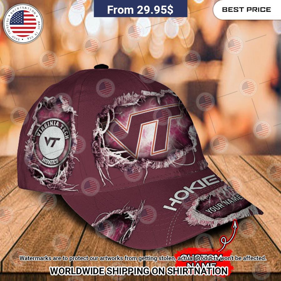 NCAA Virginia Tech Hokies Custom Cap Bless this holy soul, looking so cute