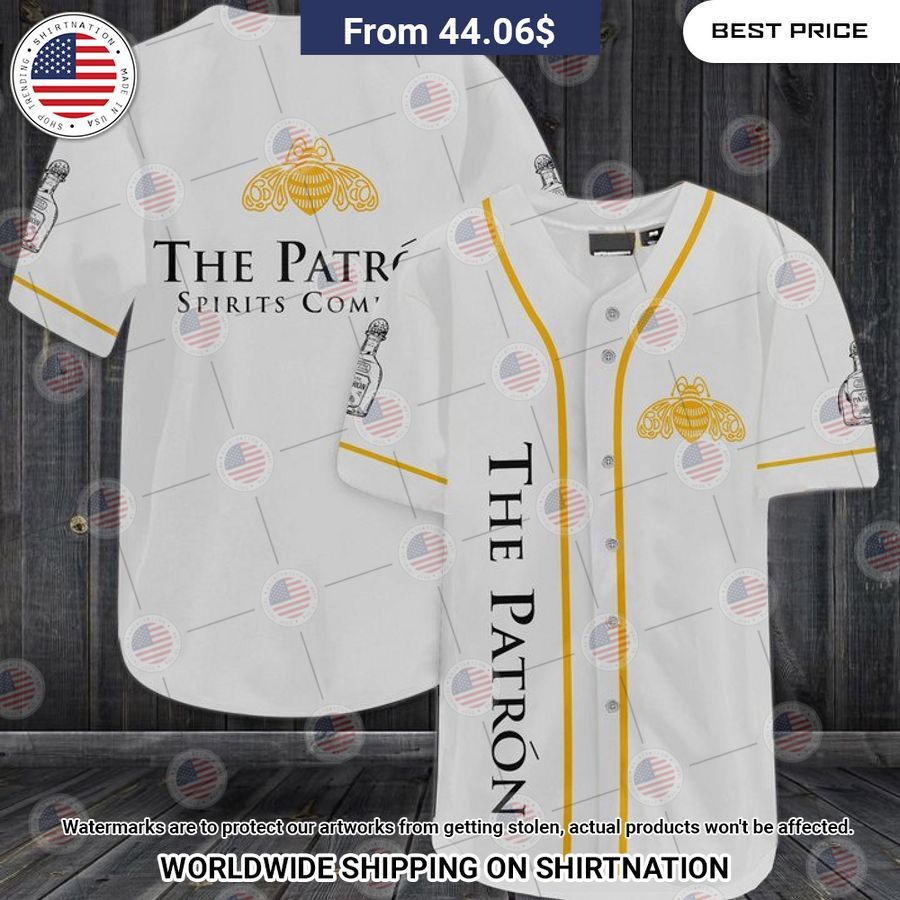 Patron Tequila Baseball Jersey Looking so nice