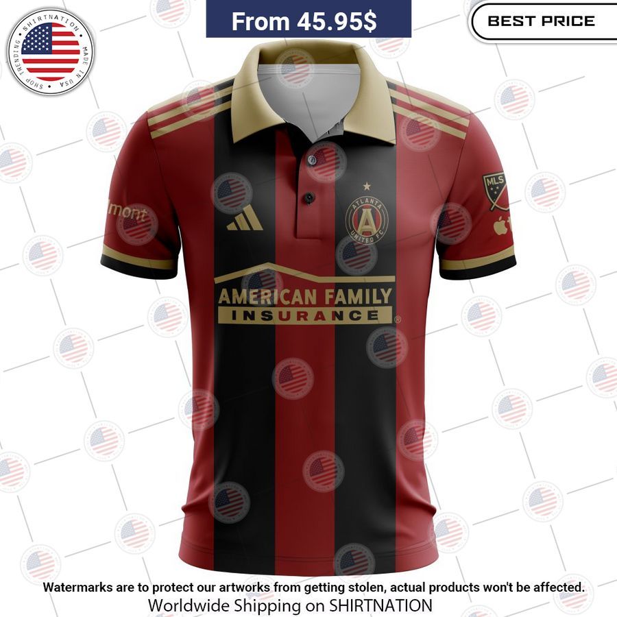 Personalized Atlanta United FC 2023 Home MLS Polo Shirt Cuteness overloaded