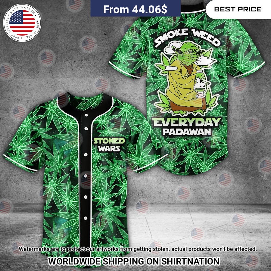 Smoke Weed Everyday Baseball Jersey Speechless