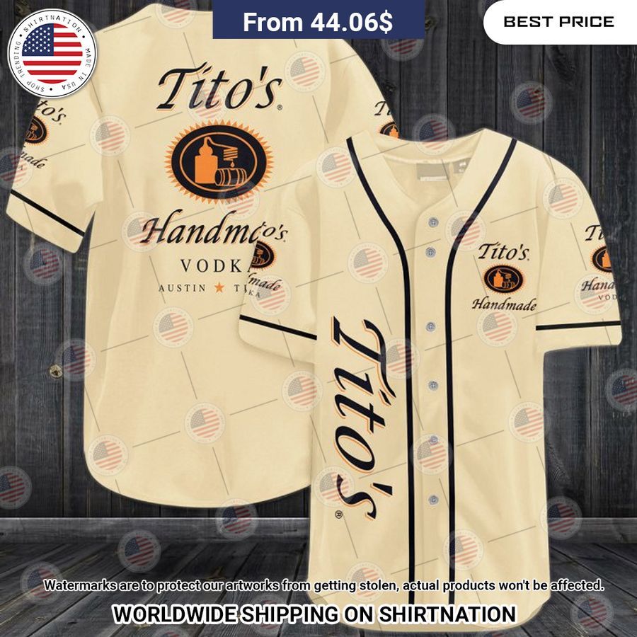 Tito's Handmade Vodka Baseball Jersey Super sober