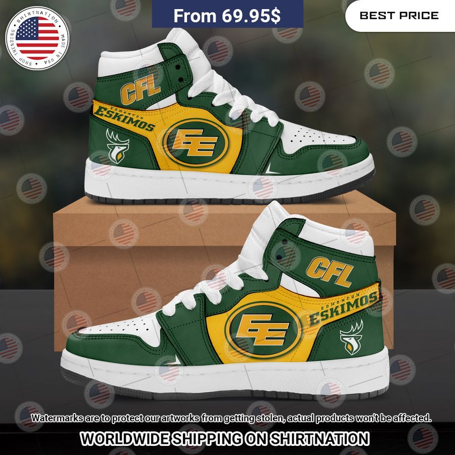 Edmonton Eskimos NIKE Air Jordan 1 Out of the world