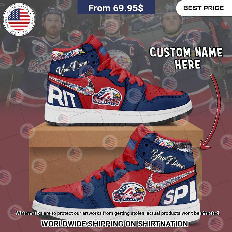 Saginaw Spirit Custom Air Jordan 1 You guys complement each other